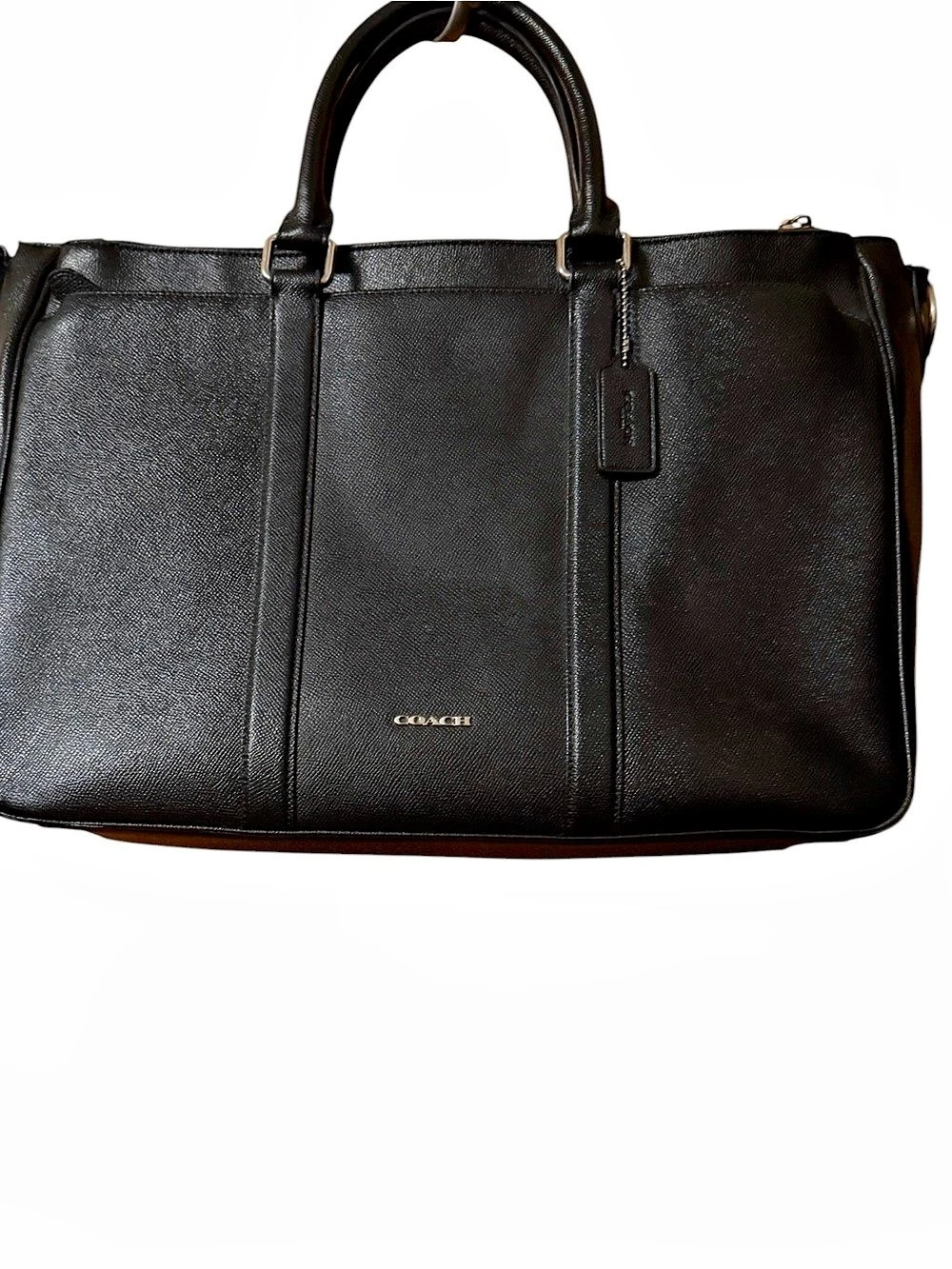 Coach Metropolitan Slim Brief Black Tote